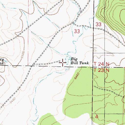 Topographic Map of Big Bill Tank, AZ