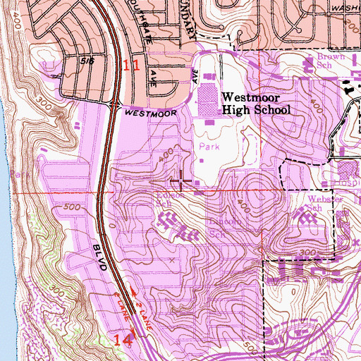 Topographic Map of North County Fire Authority Station 95, CA