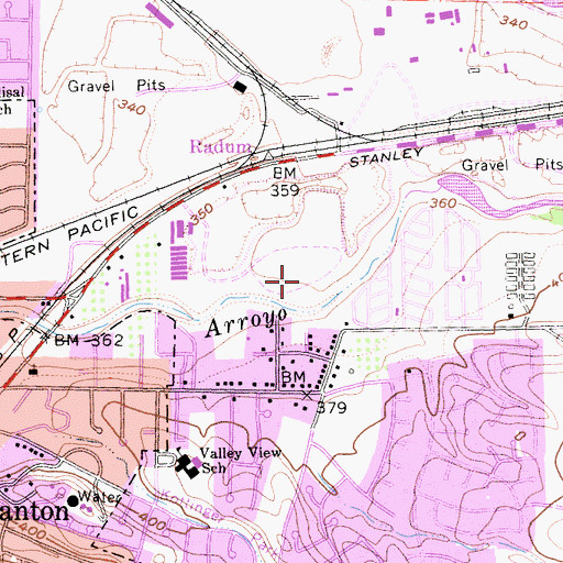 Topographic Map of Livermore - Pleasanton Fire Department Station 1 Headquarters, CA