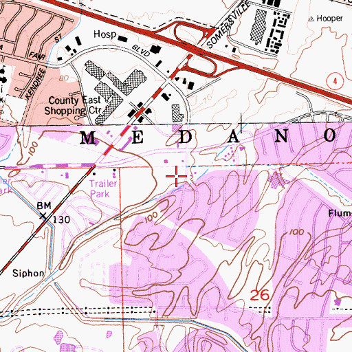 Topographic Map of Contra Costa County Fire Protection District Station 83, CA