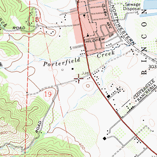 Topographic Map of Department of Forestry and Fire Protection Cloverdale Station, CA