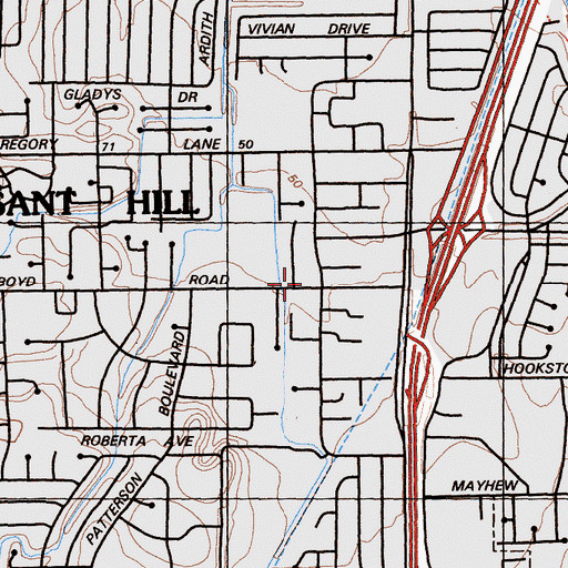 Topographic Map of Contra Costa County Fire Protection District Station 5, CA