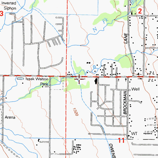 Topographic Map of West Ridge Fire Department Station 2, CA