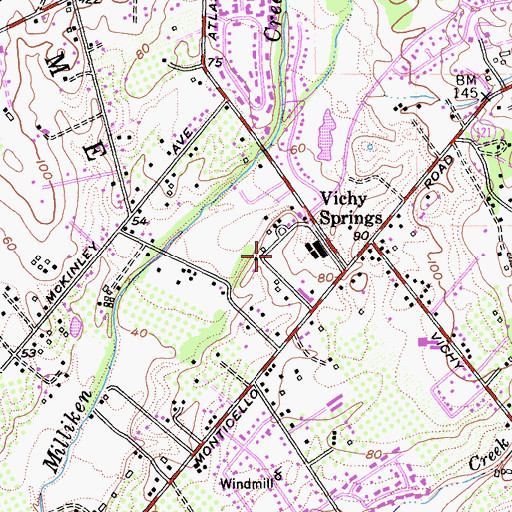 Topographic Map of Napa County Fire Department Station 25 Napa, CA