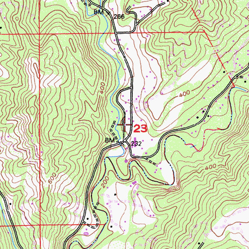 Topographic Map of Soquel Fire Department, CA