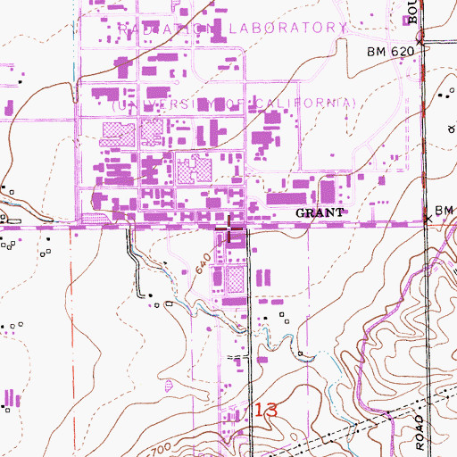 Topographic Map of Alameda County Fire Department Station 20, CA