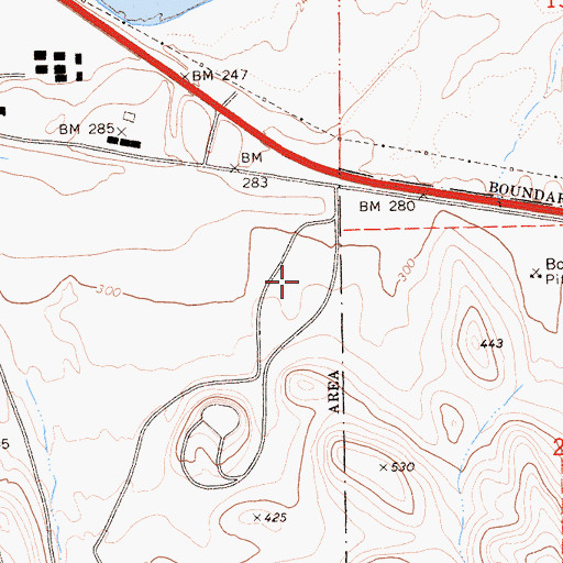 Topographic Map of Department of Forestry and Fire Protection Los Bannos Station, CA