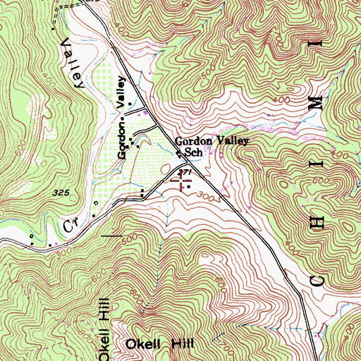 Topographic Map of Napa County Fire Department Station 22 Gordon Valley, CA