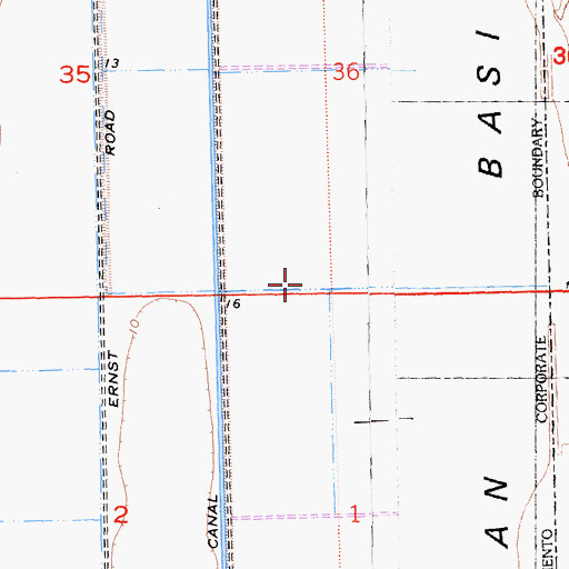 Topographic Map of Sacramento City Fire Department Station 30, CA