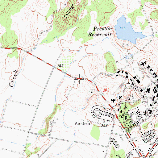 Topographic Map of Department of Forestry and Fire Protection Academy, CA
