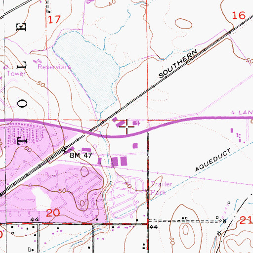 Topographic Map of Fairfield Fire Department Station 39, CA