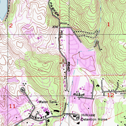 Topographic Map of Santa Rosa Fire Department Station 5, CA