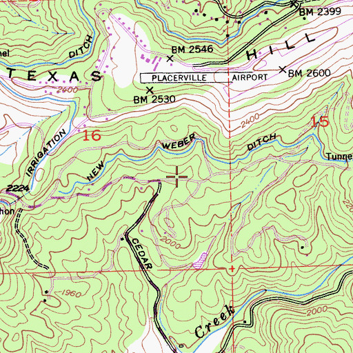 Topographic Map of El Dorado County Fire Protection District Station 24, CA