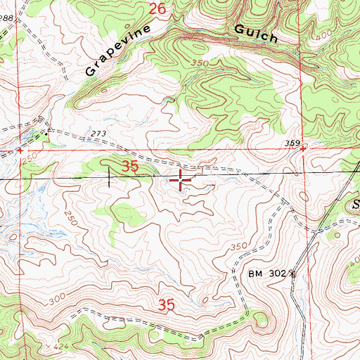 Topographic Map of Jackson Valley Fire Protection District Station 171, CA