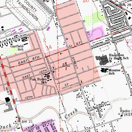 Topographic Map of Montezuma Fire District Station 1 Headquarters, CA