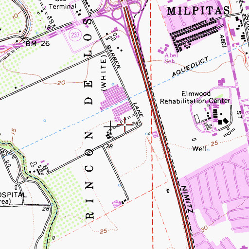 Topographic Map of Milpitas Fire Department Station 4, CA