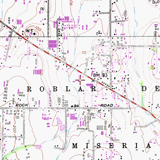 Topographic Map of Wilmar Volunteer Fire Department, CA