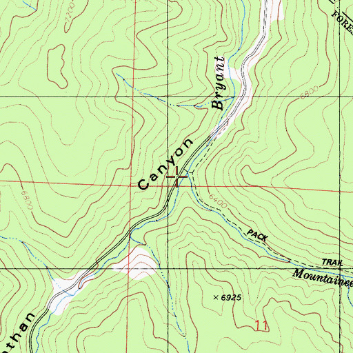 Topographic Map of Leviathan Creek, CA