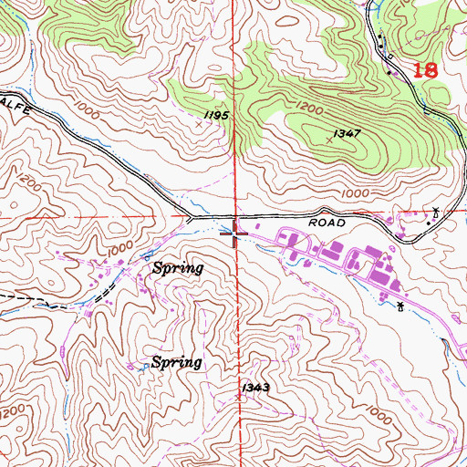 Topographic Map of United Technology Corporation Fire Department, CA