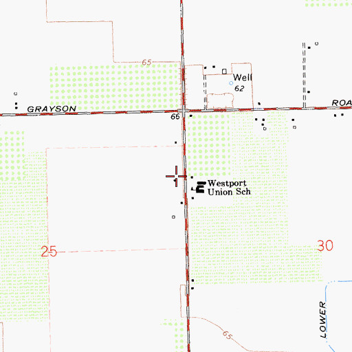 Topographic Map of Westport Fire Protection District, CA