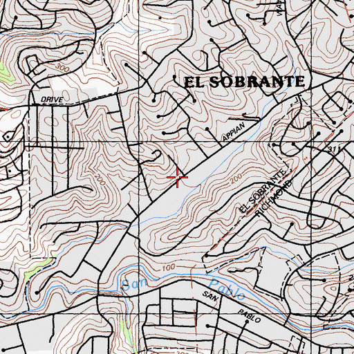 Topographic Map of Contra Costa County Fire Protection District Station 69, CA