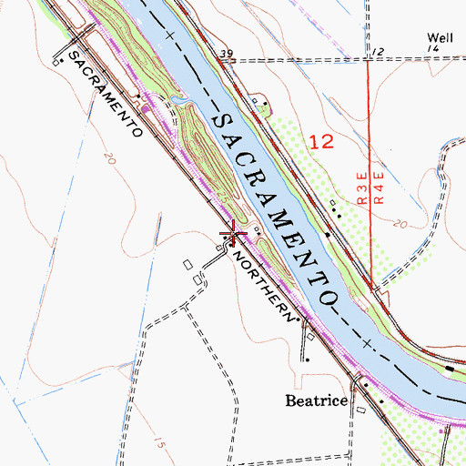 Topographic Map of Elkhorn Volunteer Fire Department, CA