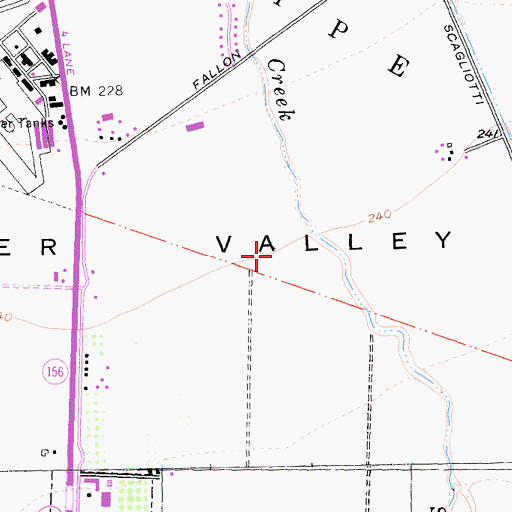 Topographic Map of Bureau of Land Management Hollister Field Office, CA