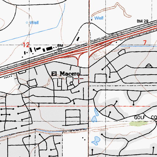 Topographic Map of Davis Fire Department Station 33, CA