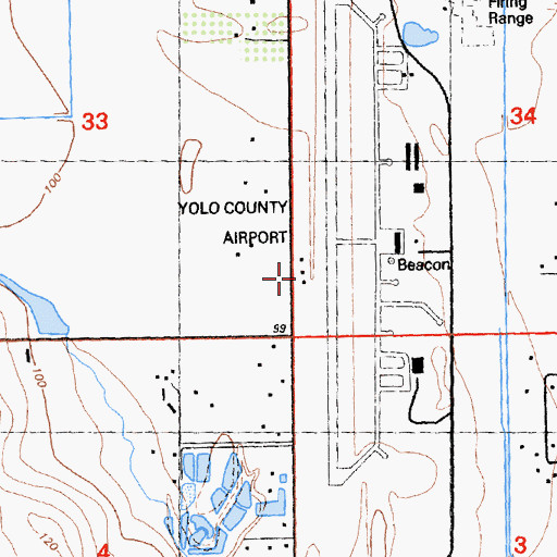 Topographic Map of West Plainfield Fire Protection District, CA