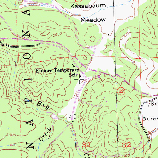 Topographic Map of Tuolumne County Fire Department Station 63 Smith, CA