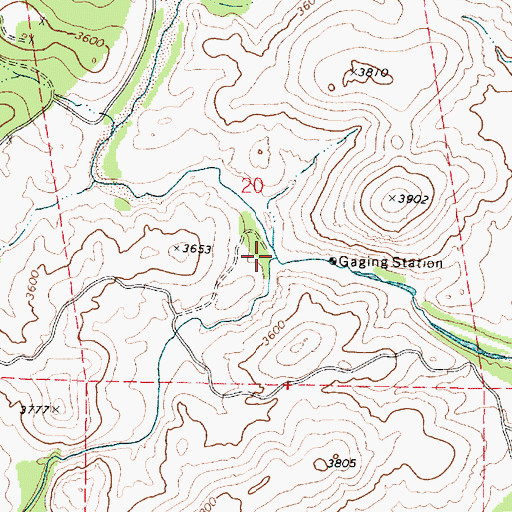 Topographic Map of Big Bug Creek, AZ