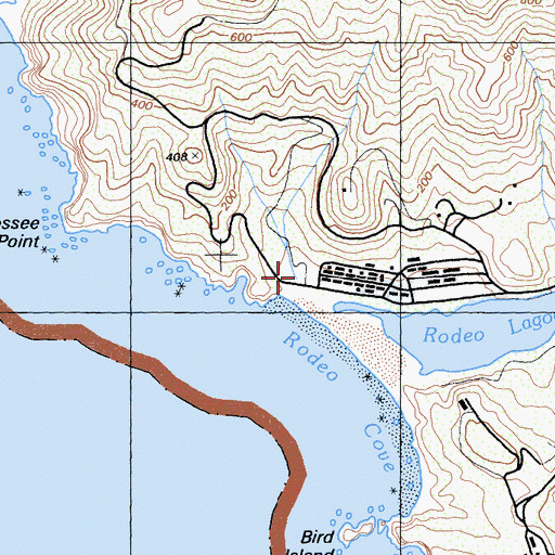 Topographic Map of Presidio Fire and Emergency Medical Services Station 52, CA