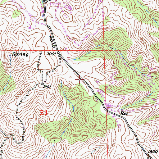 Topographic Map of San Ramon Valley Fire Protection District Station 37, CA