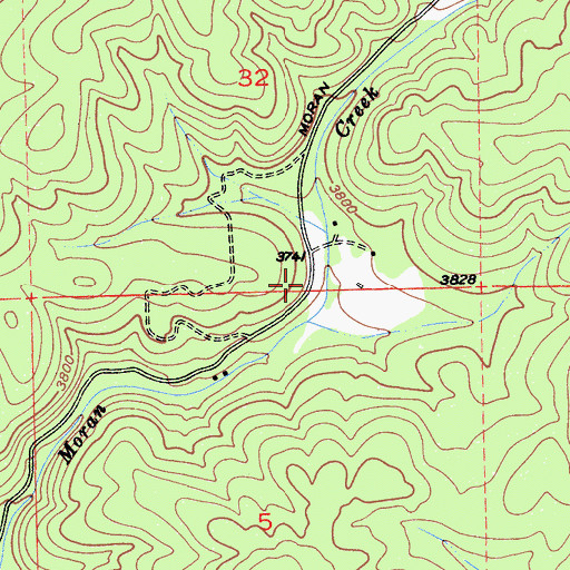 Topographic Map of Ebbetts Pass Fire Protection District Station 4, CA