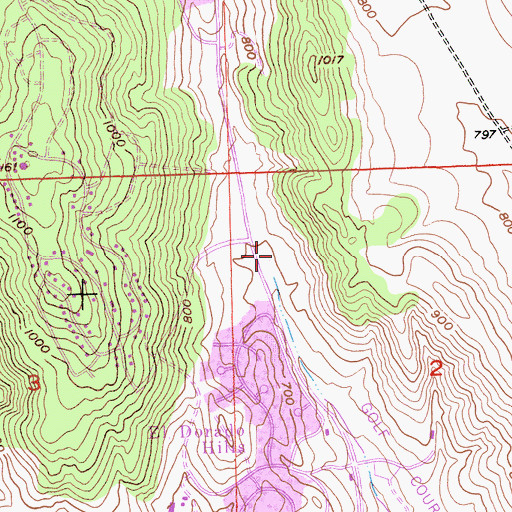 Topographic Map of El Dorado Hills Fire Department Station 85 Headquarters, CA