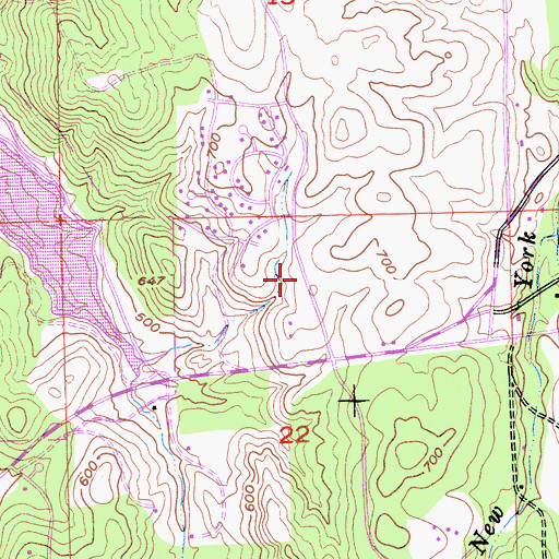 Topographic Map of El Dorado Hills Fire Department Station 84, CA