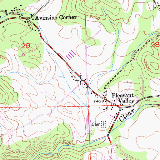 Topographic Map of El Dorado County Fire Protection District Station 19, CA