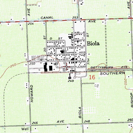 Topographic Map of North Central Fire Protection District Station 23, CA