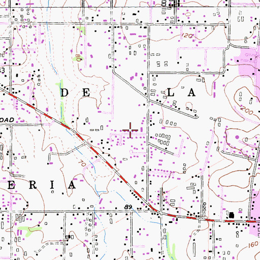 Topographic Map of Department of Forestry and Fire Protection Petaluma Station, CA