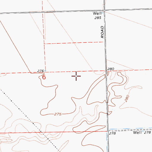 Topographic Map of Central California Womens Facility Fire Department, CA