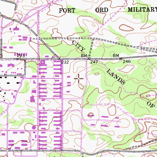 Topographic Map of North Tree Fire International Fire Support Department, CA