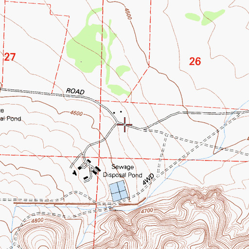 Topographic Map of Department of Forestry and Fire Protection Bishop Station, CA