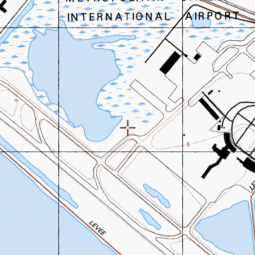 Topographic Map of Oakland Fire Department Station 22, CA