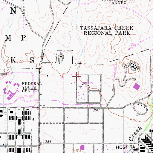 Topographic Map of Alameda County Fire Department Station 15, CA