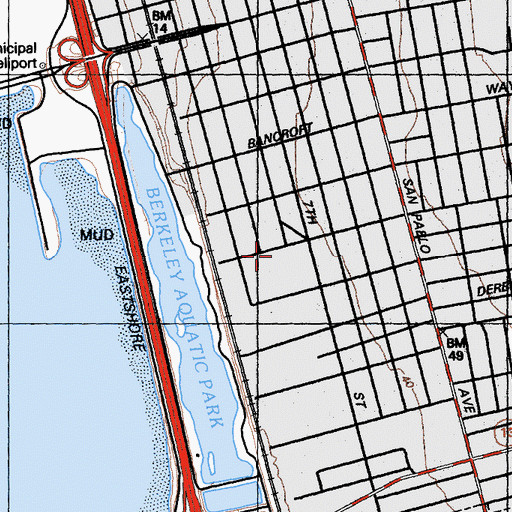 Topographic Map of Bayer Emergency Response Team, CA