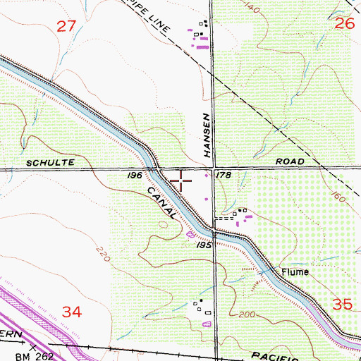 Topographic Map of Department of Forestry and Fire Protection Station 26 Castle Rock, CA