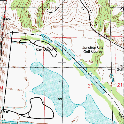Topographic Map of Milford Fish Hatchery, KS