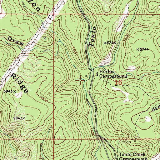 Topographic Map of Big Canyon, AZ