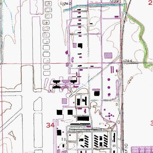 Topographic Map of Kansas State University Salina Campus - Avionics Laboratory, KS