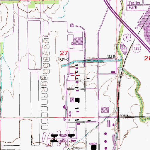 Topographic Map of Kansas State University Salina Campus - Construction Laboratory, KS